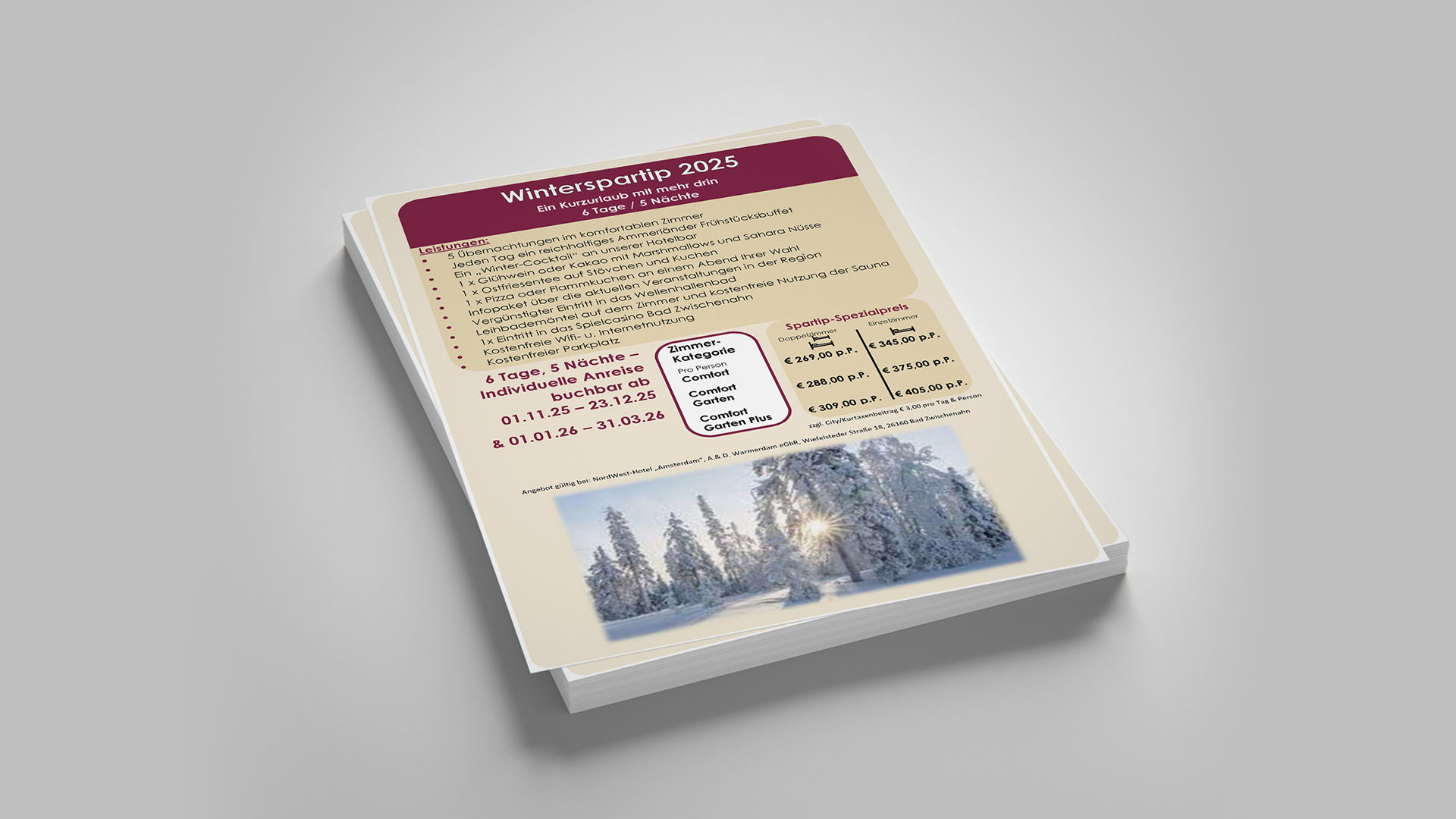 NordWest-Hotels Prospekte Preview Winterspartip 6 Tage / 5 Nächte